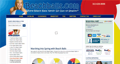 Desktop Screenshot of beachballs.com