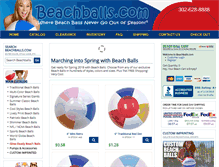 Tablet Screenshot of beachballs.com